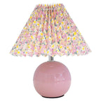 Table Lamp | Pleated Fabric Shade & Wood Base
