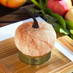 Table Lamp | Pumpkin-Shaped Glass & Touch Control | USB Powered