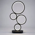 Table Lamp | Sculptural Ring & Stepless Dimming | 18 x 48 cm