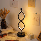 Table Lamp | Sculptural Spiral LED | Dimmable With 3 Color Temperatures
