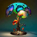 Table Lamp | Stained Glass Effect & Warm LED