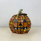 Table Lamp | Stained Glass Jack-O'-Lantern | Plug-In