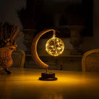 Moon Table Lamp | Realistic Lunar Surface | Cylindrical Base