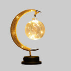 Moon Table Lamp | Realistic Lunar Surface | Cylindrical Base