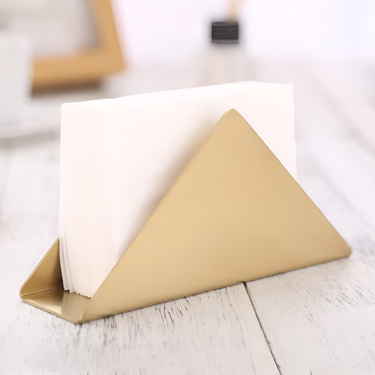 Napkin Holder | Stainless Steel & Triangular Design