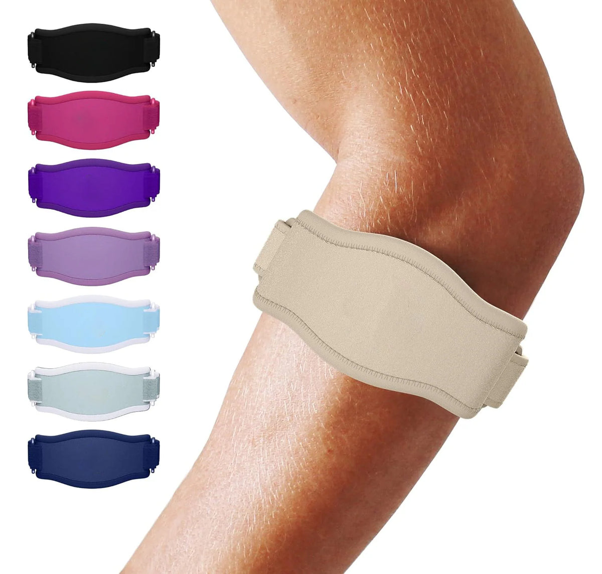 Tennis Elbow Brace | Adjustable Targeted Compression & Sweat-Absorbent