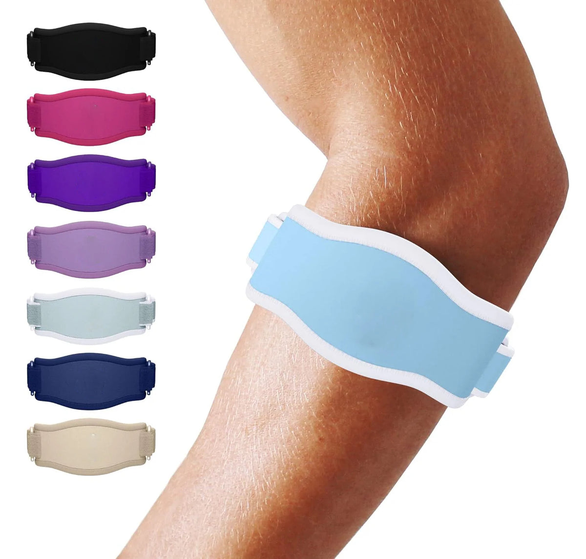 Tennis Elbow Brace | Adjustable Targeted Compression & Sweat-Absorbent