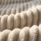 Throw Blanket | Chunky Ribbed Fleece | Machine Washable