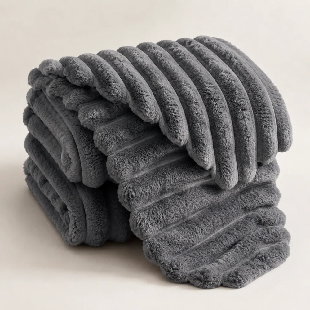 Throw Blanket | Soft Plush Faux Fur & Warm Lightweight | Multiple Sizes