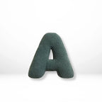 Throw Pillow | Sherpa Plush Letter | 38 x 30 cm
