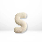 Throw Pillow | Sherpa Plush Letter | 38 x 30 cm