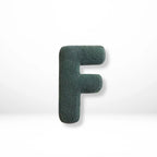 Throw Pillow | Sherpa Plush Letter | 38 x 30 cm