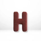 Throw Pillow | Sherpa Plush Letter | 38 x 30 cm