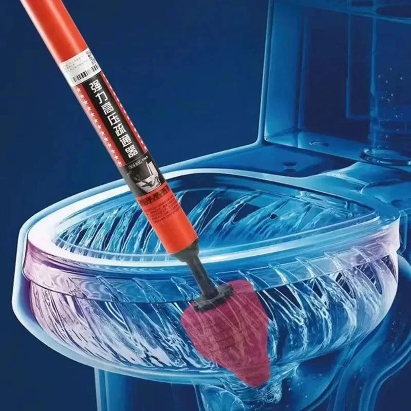 Toilet Plunger | Air-Powered 120psi & Interchangeable Heads