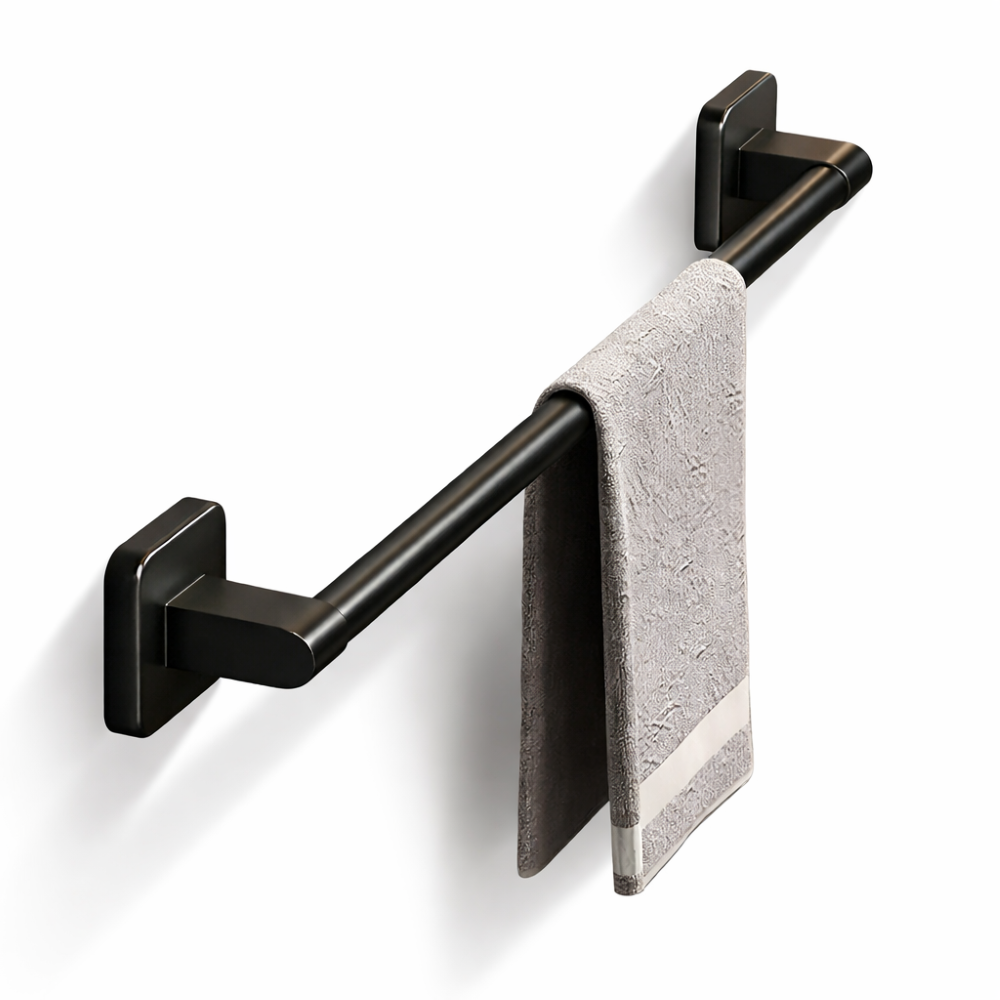Towel Holder | Horizontal Aluminum Rail | Freestanding Base