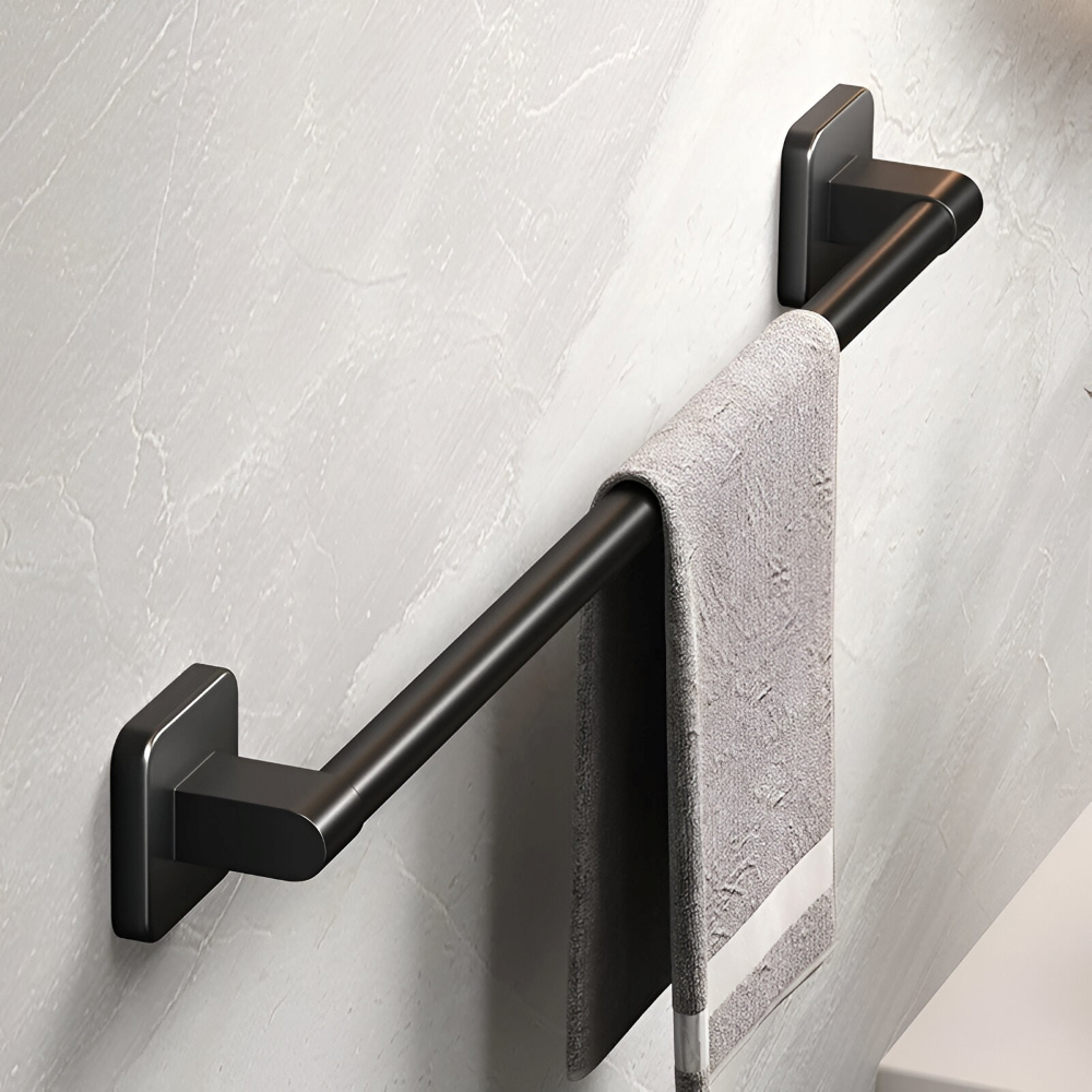 Towel Holder | Horizontal Aluminum Rail | Freestanding Base
