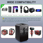 Travel Adapter | Dual USB & 110/220V | American Plug