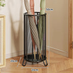Umbrella Stand | Powder-Coated Metal Mesh & Elevated Base
