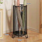 Umbrella Stand | Powder-Coated Metal Mesh & Elevated Base