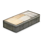 Under-Bed Storage Box | Transparent Lid & Foldable Design | Space-Saving