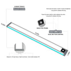 Under Cabinet Light | Motion-Sensing Dual White & RGB Lighting | Rechargeable
