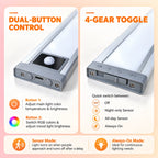 Under Cabinet Light | Motion-Sensing Dual White & RGB Lighting | Rechargeable