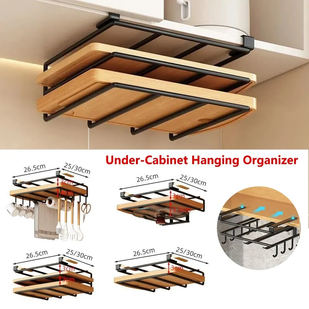 Under-Cabinet Organizer | No-Drill & Sturdy Steel
