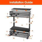 Under-Sink Organizer | 2-Tier Pull-Out | Adjustable Height | Set of 2