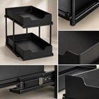 Under-Sink Organizer | Pull-Out Two-Tier & Non-Slip Surface