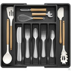 Utensil Drawer Organizer | Expandable & Lift-Out | Adjustable Compartments