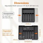 Utensil Drawer Organizer | Expandable & Lift-Out | Adjustable Compartments