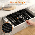 Utensil Drawer Organizer | Expandable & Lift-Out | Adjustable Compartments