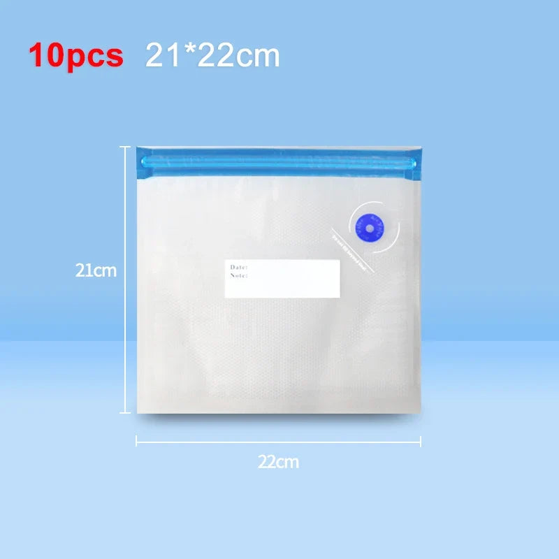 Vacuum Sealer | Portable Rechargeable One-Button | Includes Reusable Bags