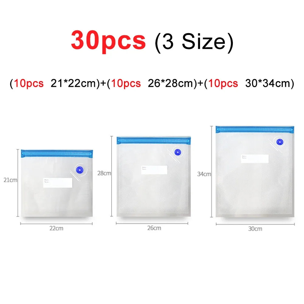 Vacuum Sealer | Portable Rechargeable One-Button | Includes Reusable Bags