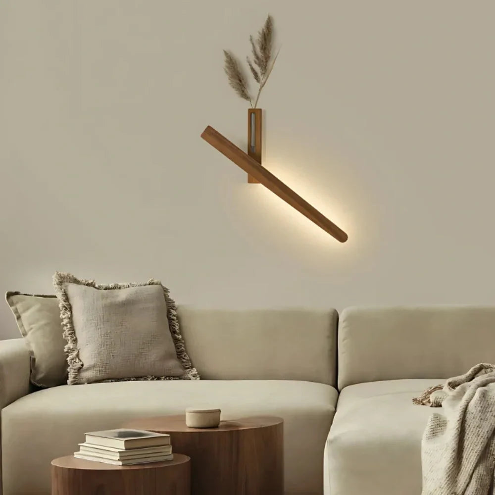 Vase Wall Light | Rechargeable & Dimmable | 360° Rotatable Head & Built-In Vase
