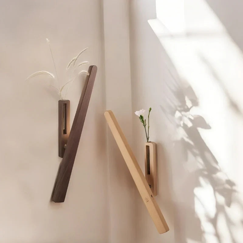 Vase Wall Light | Rechargeable & Dimmable | 360° Rotatable Head & Built-In Vase