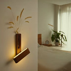 Vase Wall Light | Rechargeable & Dimmable | 360° Rotatable Head & Built-In Vase