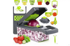 Vegetable Chopper | Interchangeable Blades & Catch Container