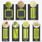 Vegetable Chopper | Interchangeable Blades & Catch Container