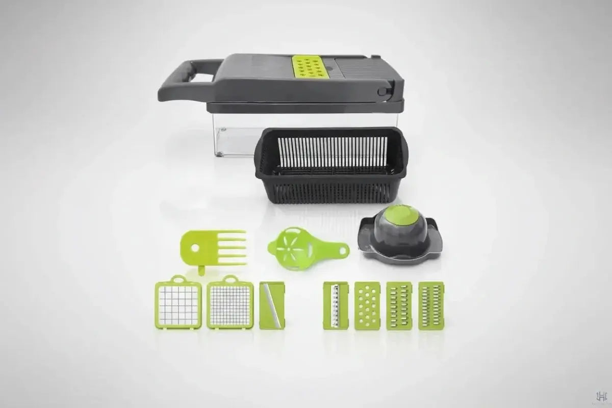 Vegetable Chopper | Interchangeable Blades & Catch Container
