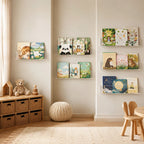 Wall Bookshelf | Clear Acrylic Space-Saving | 45cm Wide