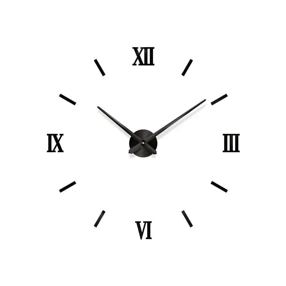 Wall Clock | 3D Sticker Design & Silent Quartz Movement