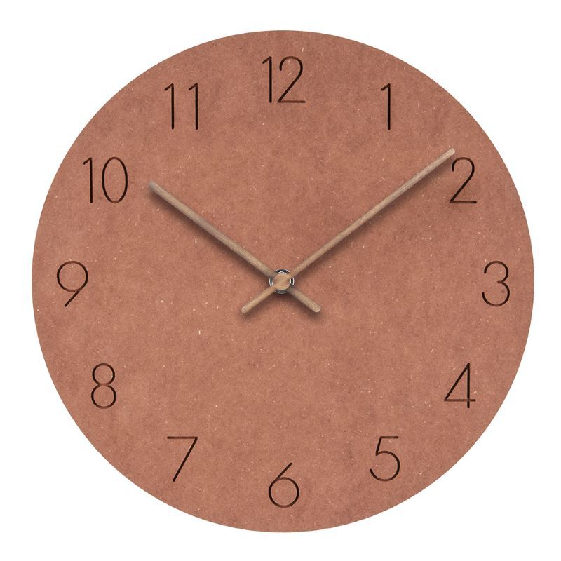 Wall Clock | Nordic Minimalist Design | Walnut Wood Hands