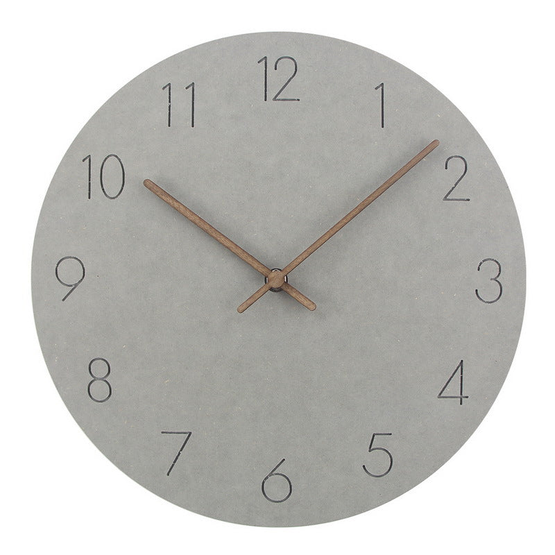 Wall Clock | Nordic Minimalist Design | Walnut Wood Hands