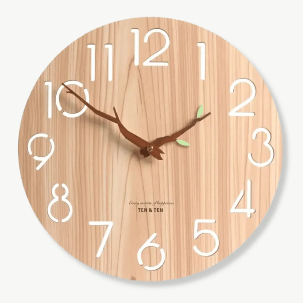 Wall Clock | Bamboo & Silent Quartz | 30 Cm
