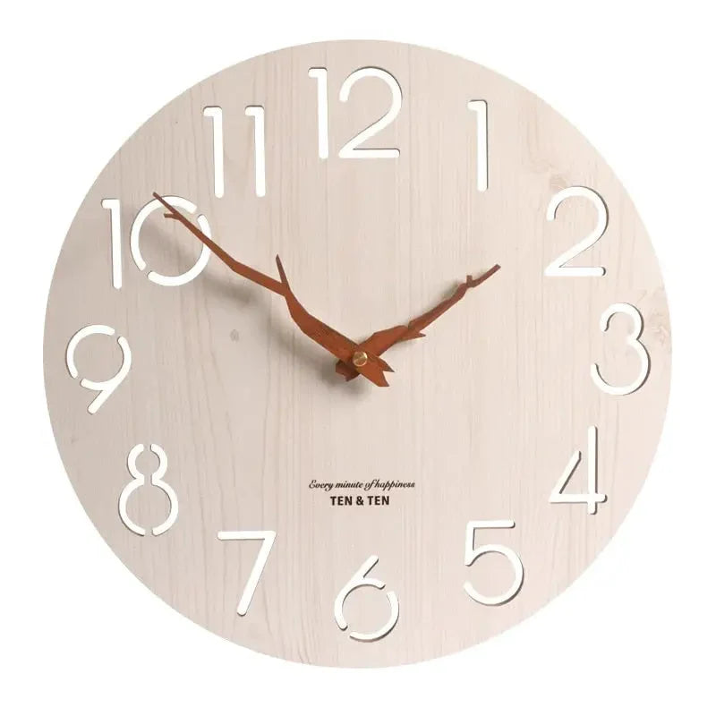 Wall Clock | Bamboo & Silent Quartz | 30 Cm