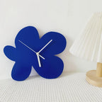 Wall Clock | Floral Pattern & Silent Movement | 28 × 26 cm
