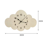 Wall Clock | Floral Pattern & Silent Movement | 28 × 26 cm