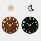 Wall Clock | Glow-in-the-Dark Numbers & Silent Quartz Movement | 30 cm