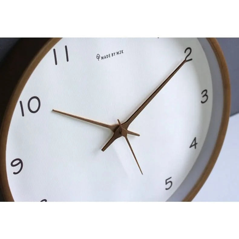 Wall Clock | Minimalist Silent & Solid Wood | 10 Inch